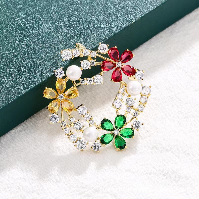 Women'S Accessories Manufacturers - Популярная брошь с цирконом, дизайнерская брошь,