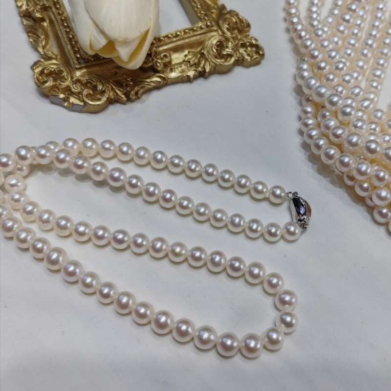 Women'S Accessories Manufacturers - Ожерелье из натурального жемчуга 18 дюймов,