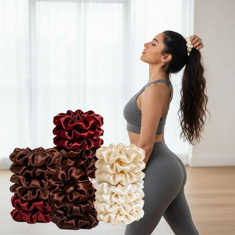 Новые атласные резинки для вол – обзор и цена Scrunchie Satin Set