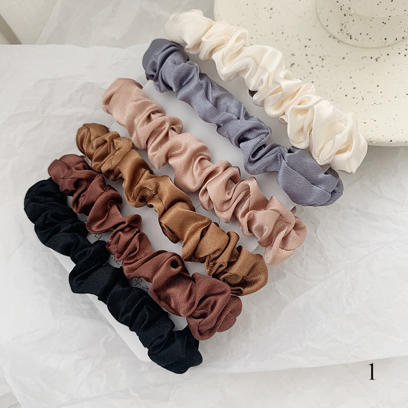 1 комплект, атласные шелковые  – обзор и цена Scrunchie Satin Set