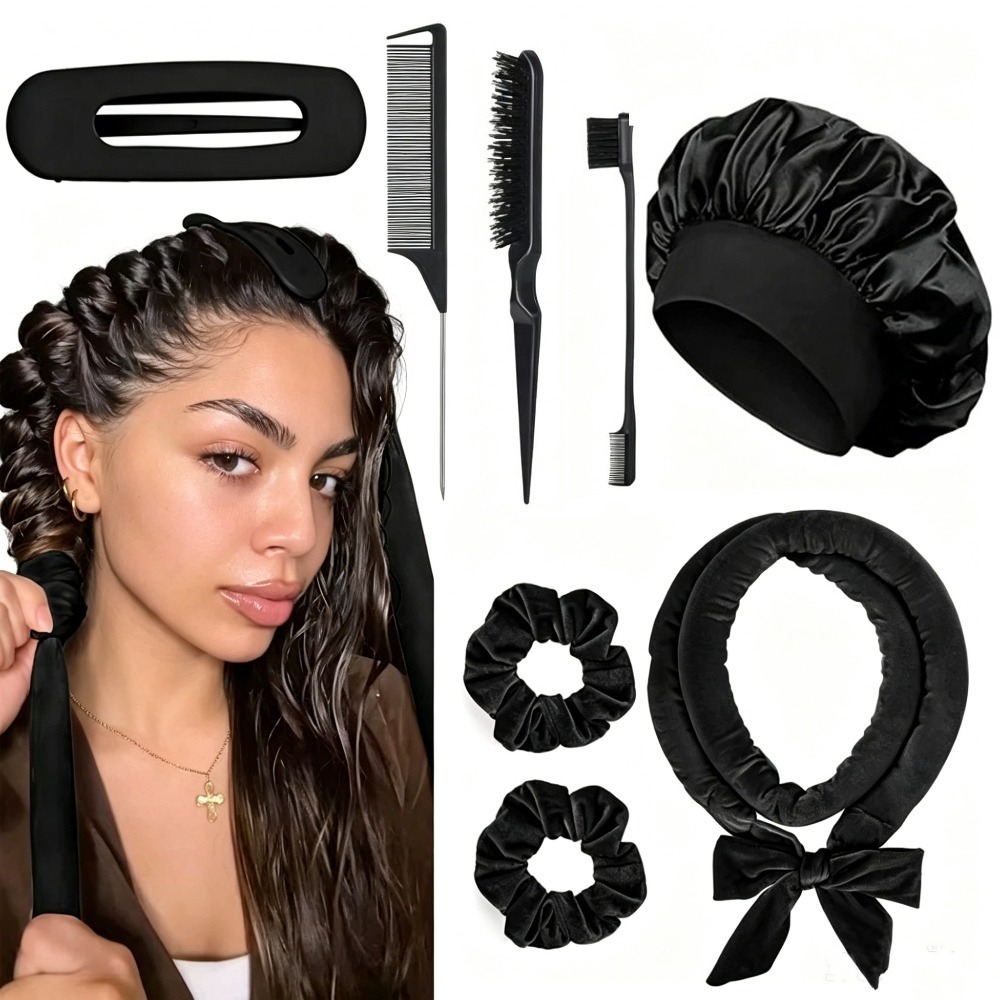 Набор для завивки волос без на – обзор и цена Scrunchie Satin Set