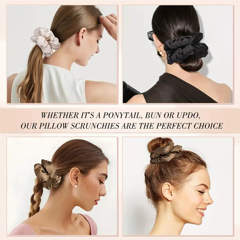 16 шт., мягкие атласные резинк – обзор и цена Scrunchie Satin Set